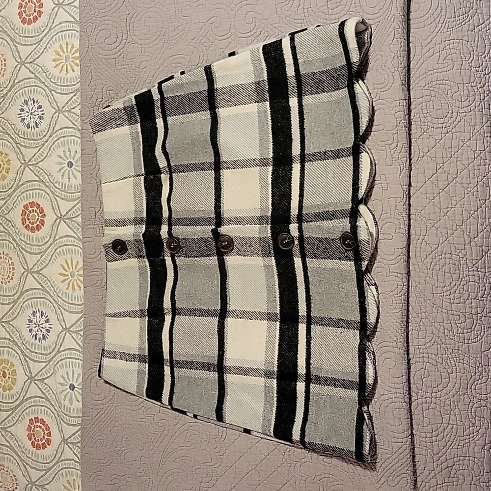Flannel mini skirt